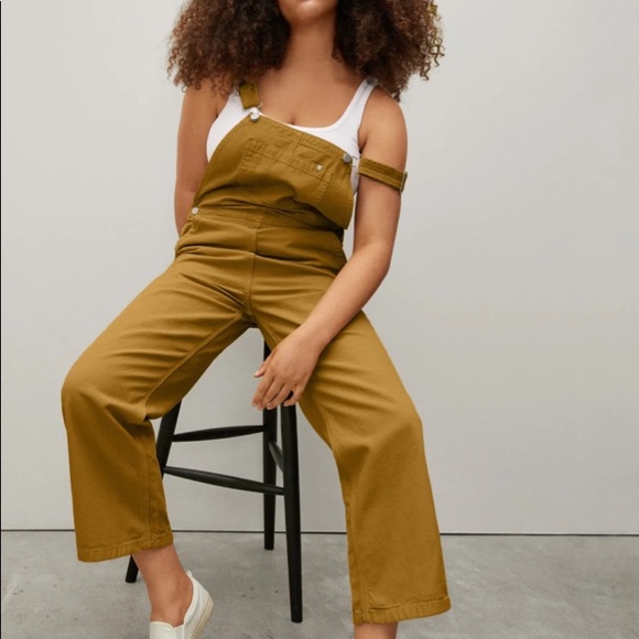 Everlane Canvas Overalls - Mustard - New! - Picture 2 of 6